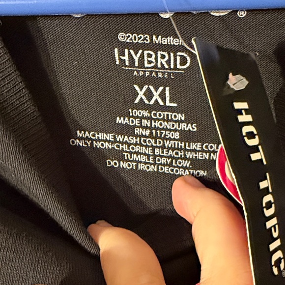 Barbie Black Tee with Pink Ken Logo - Picture 6 of 8